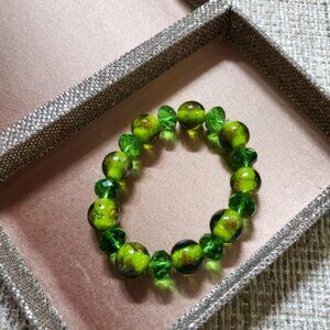 Glass Bead Stretch Bracelet